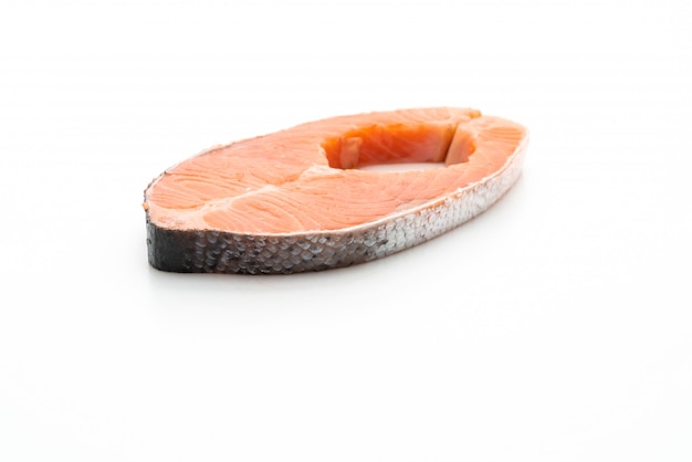 fresh salmon raw isolated