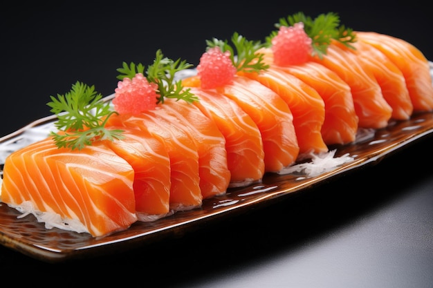 Photo fresh salmon uncooked red fish fillet
