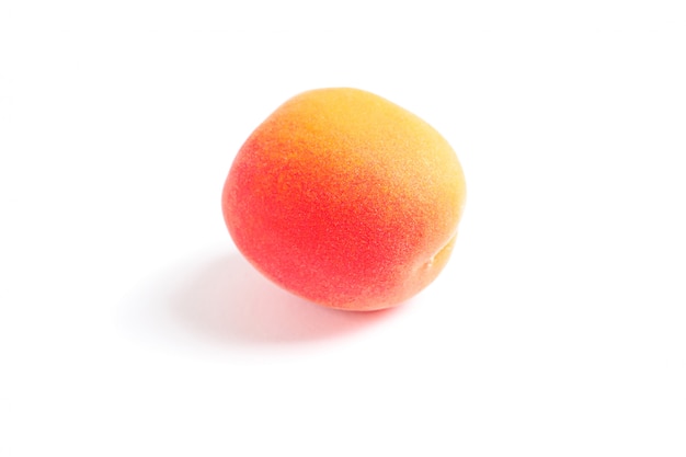 Fresh single apricot isolated 