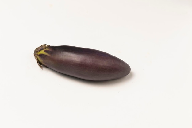 fresh single vegetables on white background