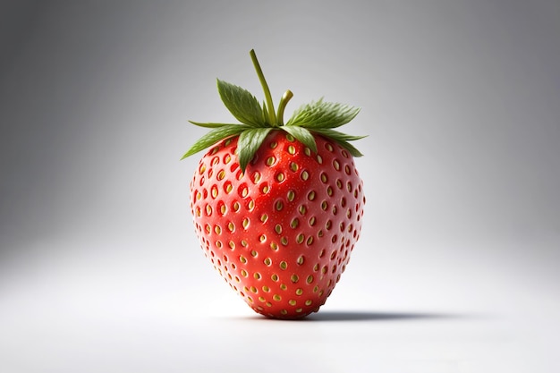 Fresh single whole strawberry isolates