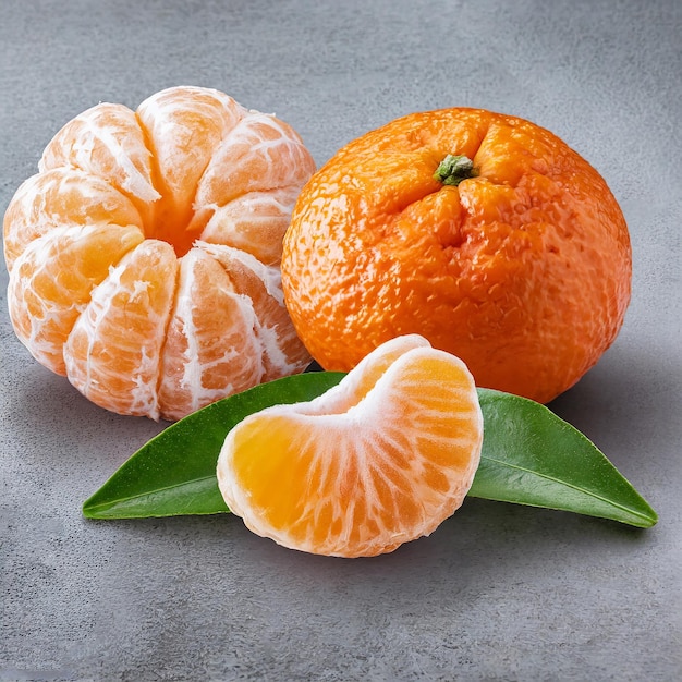 写真 新鮮なスライスと白い背景のオレンジのジューシー熟成