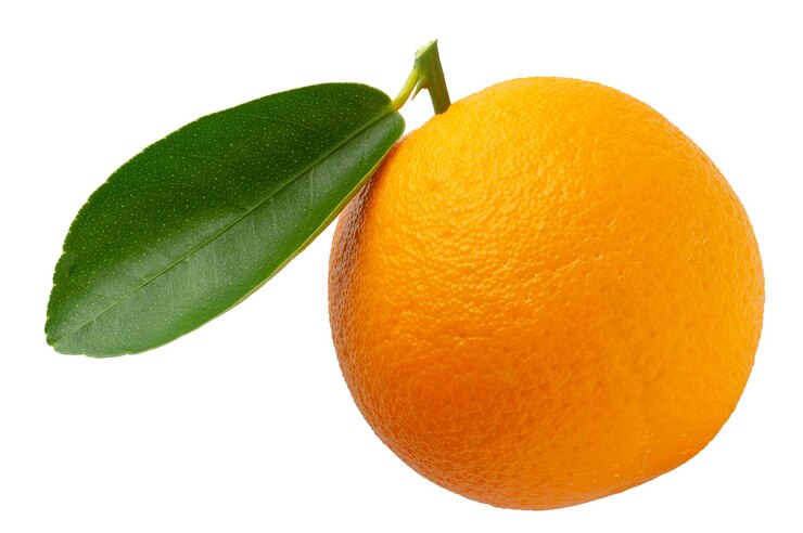 Photo fresh sliced oranges isolated on a white background