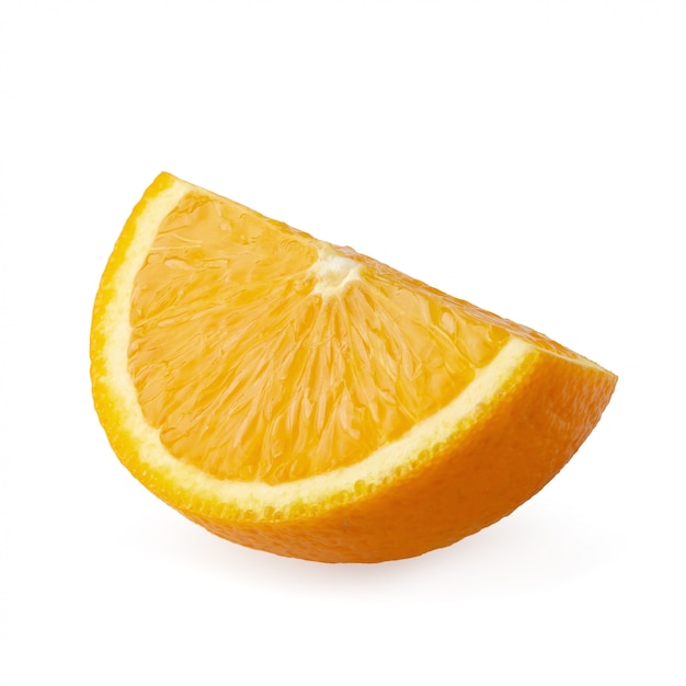 Fresh Sliced oranges and Orange fruit isolated 