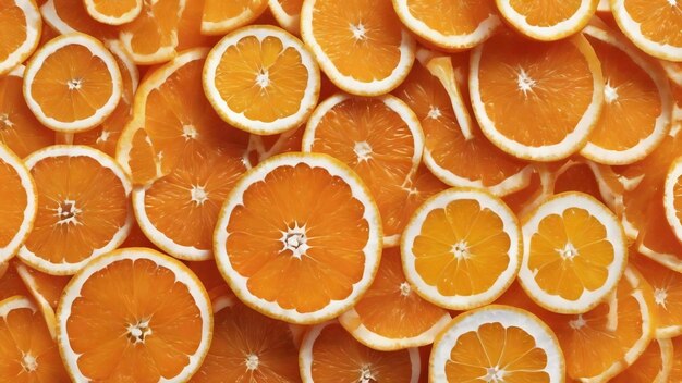 Fresh slices of orange on white background high quality photo