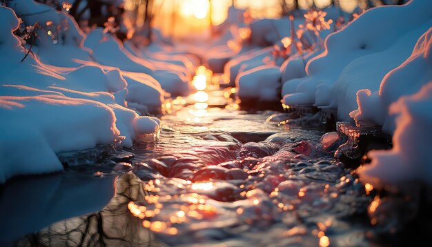 Fresh Snow and Golden Sunlight