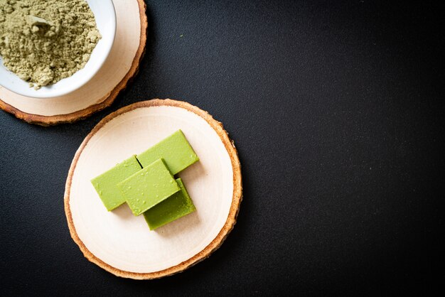 fresh and soft matcha green tea chocolate