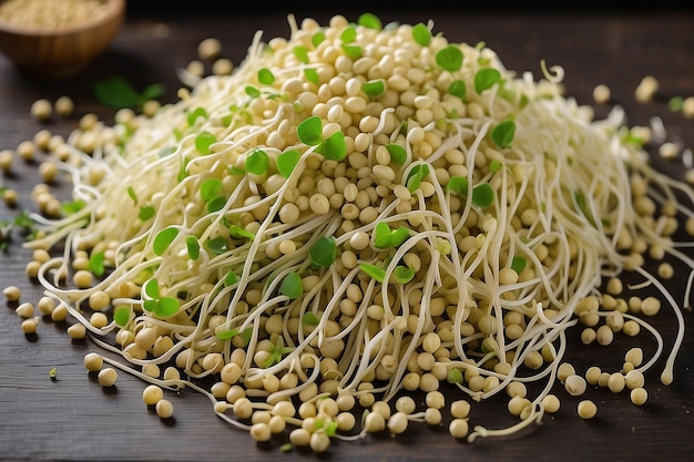 Fresh soybean sprouts for cooking ar c