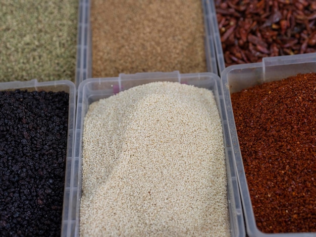 Fresh spices at the local market