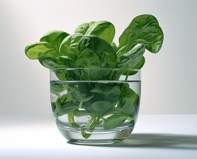 Fresh spinach isolated on background