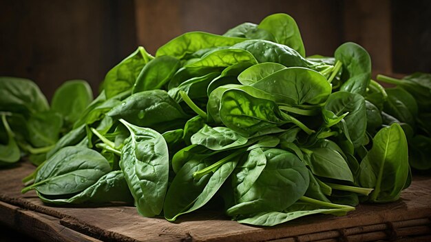 Premium AI Image | Fresh spinach leaves