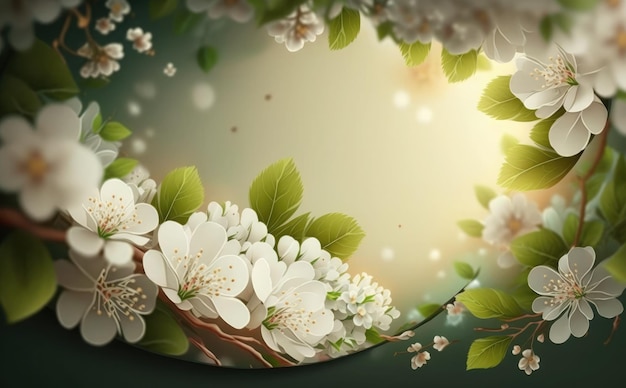 fresh spring flowers for Easter background abstract sunny beautiful Spring background