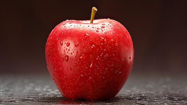 Fresh stem apple fruit