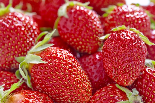 Fresh strawberries background