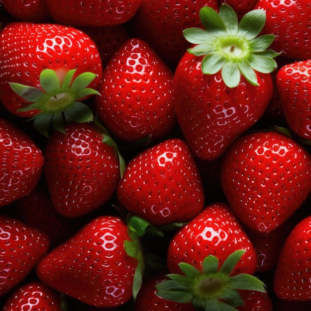 Fresh strawberries background