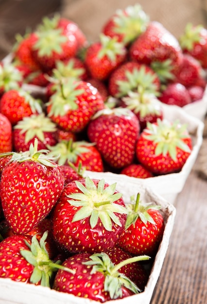 Photo fresh strawberries