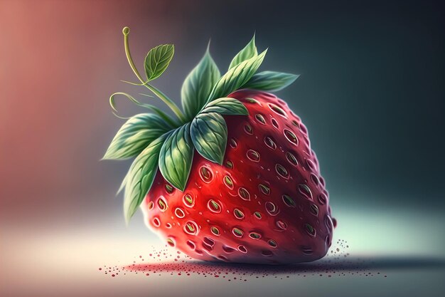 Photo fresh strawberry on a background