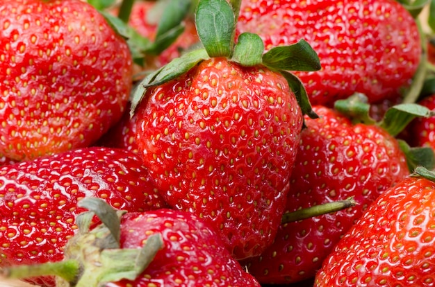 fresh strawberry close up