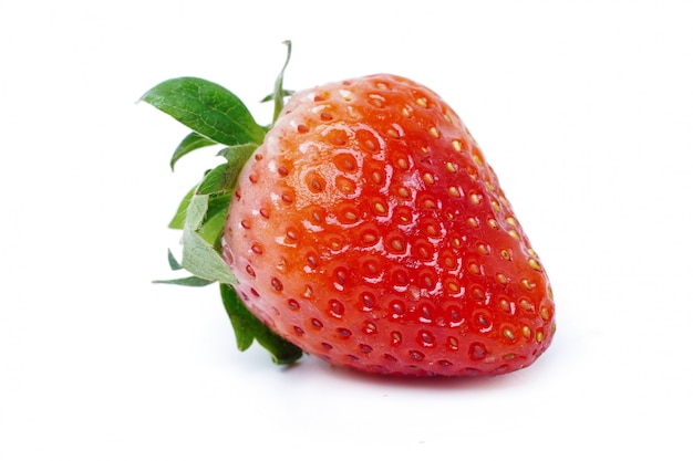 Fresh strawberry healthy diet food.