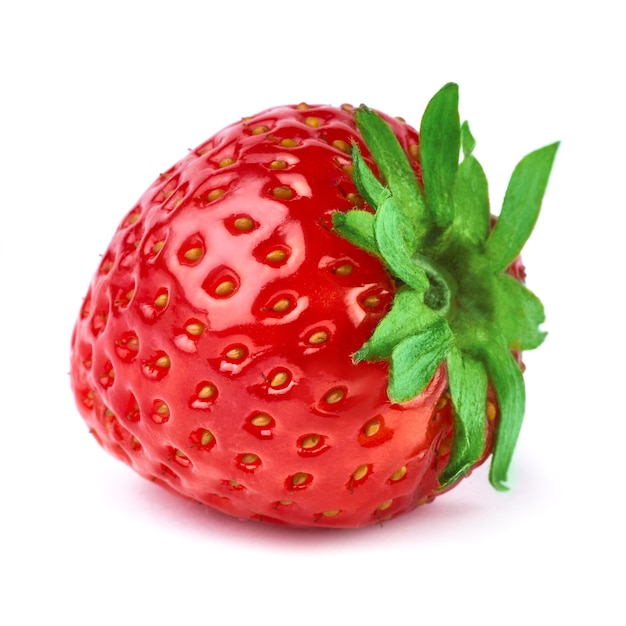 fresh strawberry isolated on white