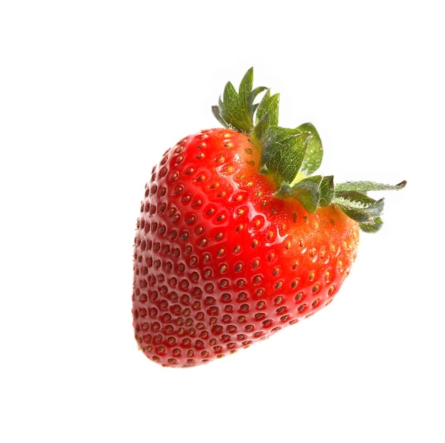 Fresh strawberry isolated on white