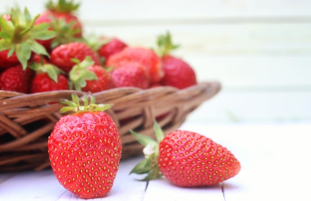 fresh strawberry outdoor