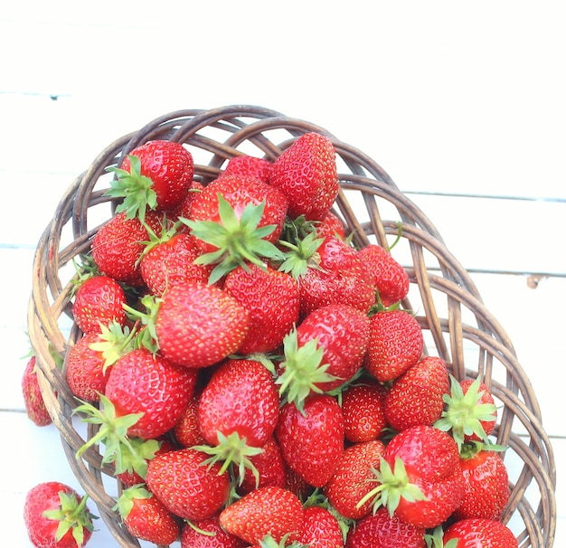 Fresh strawberry outdoor