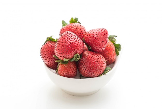 fresh strawberry on white background