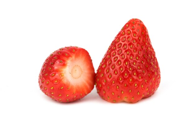 fresh strawberry without green stalk