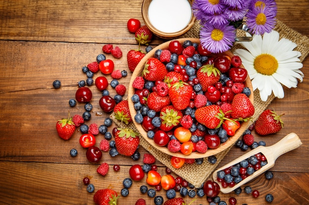 Fresh summer berries