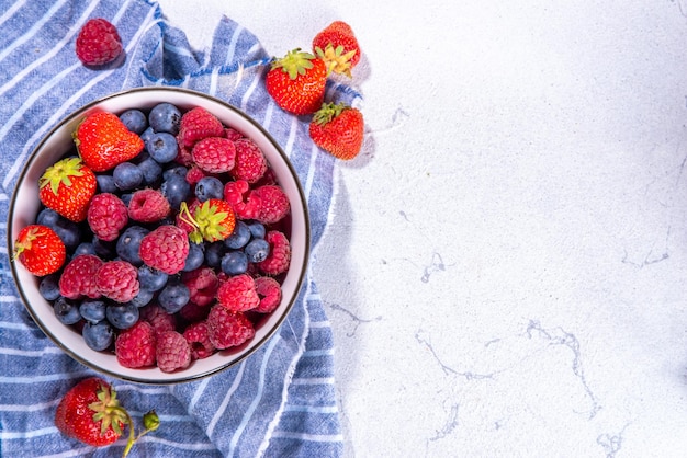 Fresh summer berry bowl