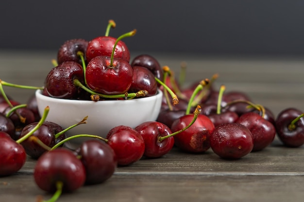 fresh summer cherries