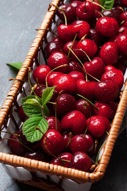 Fresh summer cherry