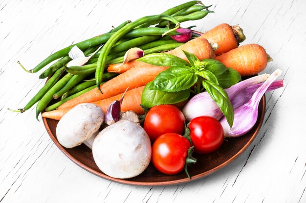 Fresh summer vegetables