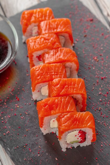 Photo fresh sushi roll