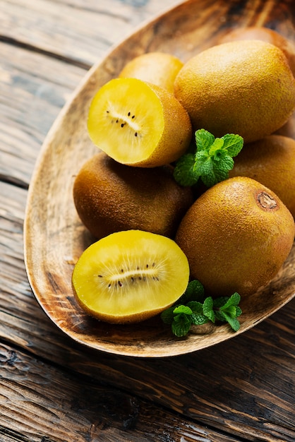 Fresh sweet gold kiwi