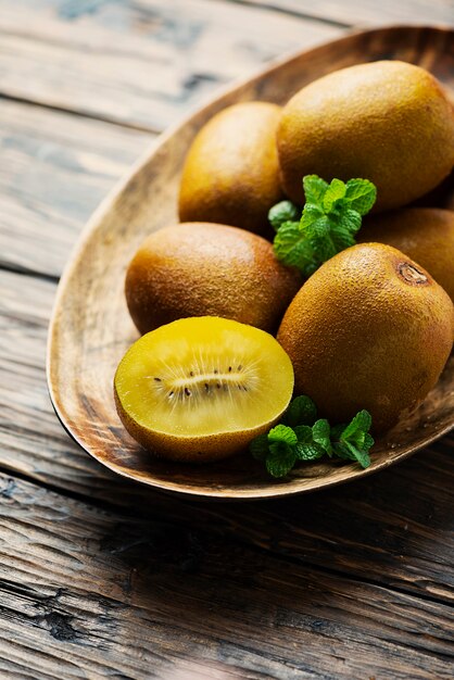 Fresh sweet gold kiwi