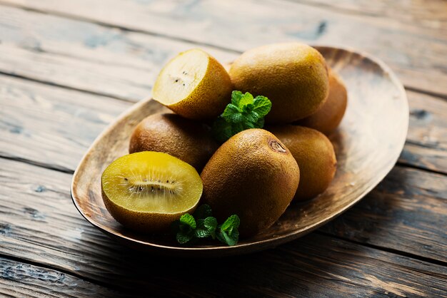 Fresh sweet gold kiwi