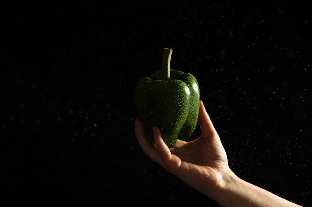 Foto alimento fresco dolce del peperone