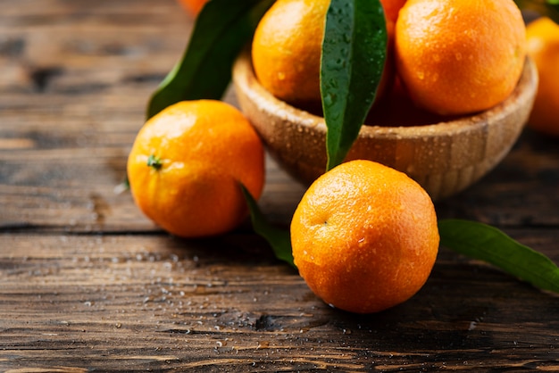 Fresh sweet mandarins