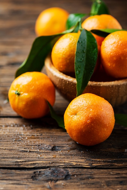 Fresh sweet mandarins