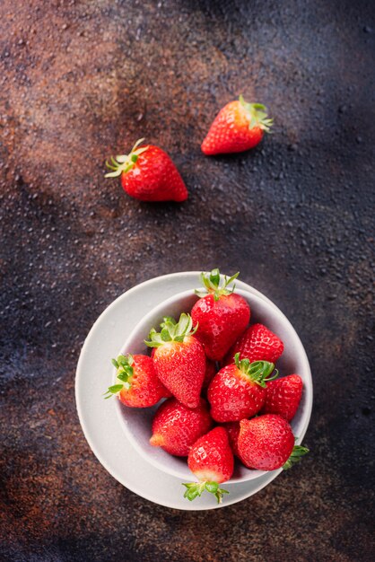 Fresh sweet strawberries