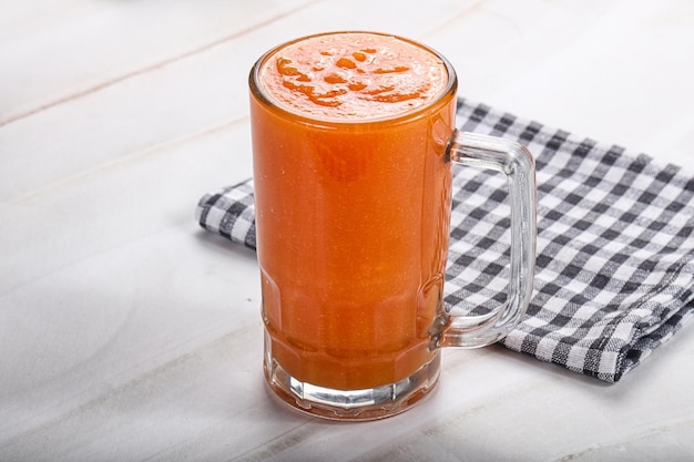 Fresh sweet vitamin detox papaya juice