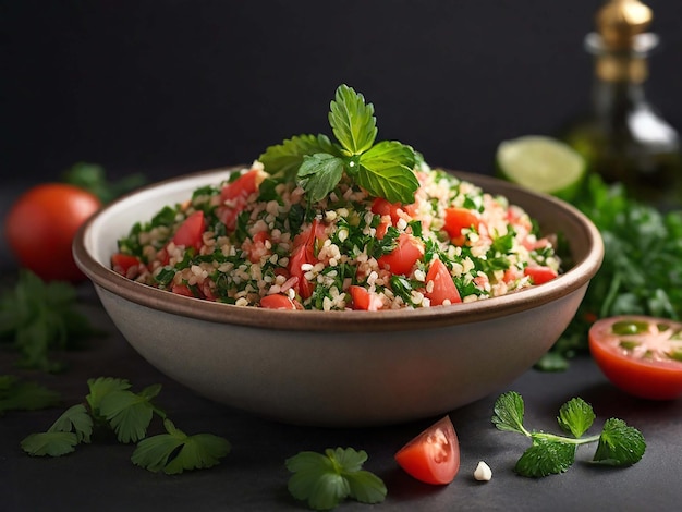 Foto fresh tabbouleh insalata generativa ai