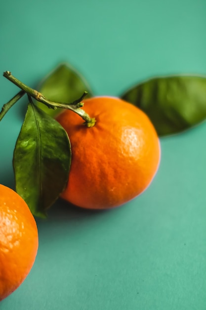 Fresh tangerines organic citrus fruits and natural food