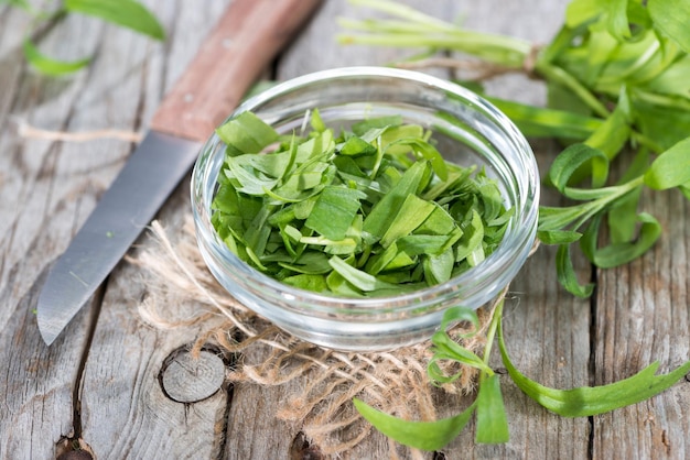 Fresh Tarragon in a small bowl