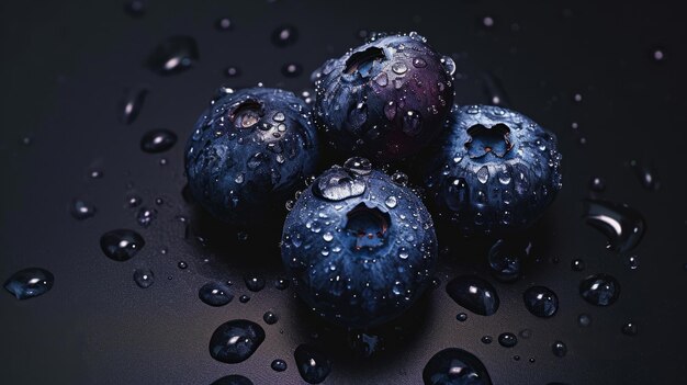 Photo fresh tasty blueberries as a background