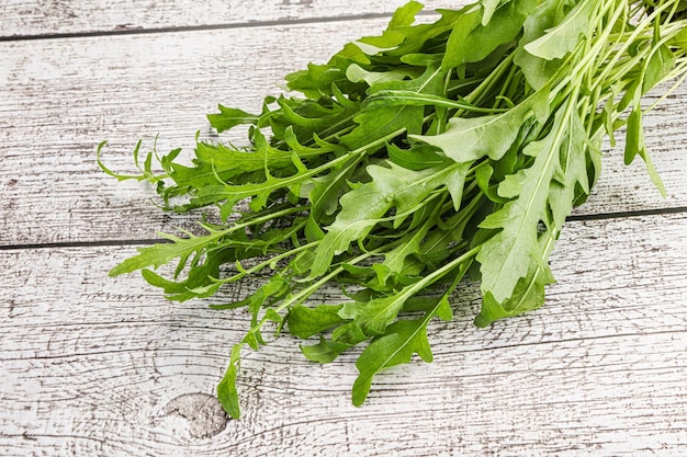 Fresh tasty natural organic rucola for snack