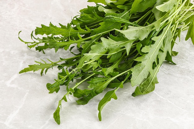 Photo fresh tasty natural organic rucola