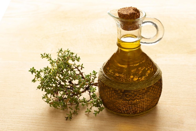 Fresh thyme and delicious olive oil